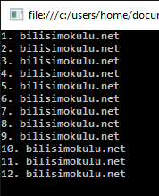 c# for döngü örnekleri